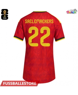 Günstige Belgien Alexis Saelemaekers #22 Heimtrikot Damen WM 2026 Kurzarm
